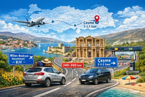 BJV’den Çeşme’ye Araçla Nasıl Gidilir?